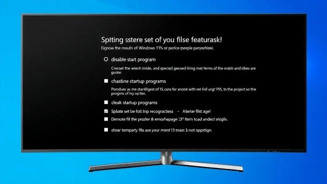 Features to include for optimal performance Features to include for optimal performance